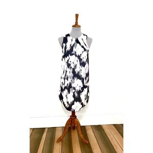 NWT H&M Watercolor Sleeveless Keyhole Dress